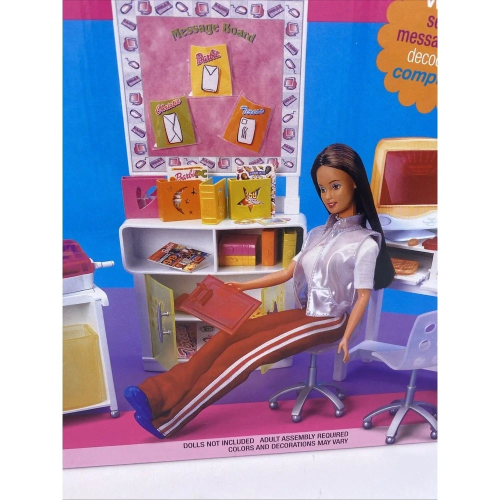 Barbie Secret Message‎ Computer Center Playset 2000 Mattel #67278